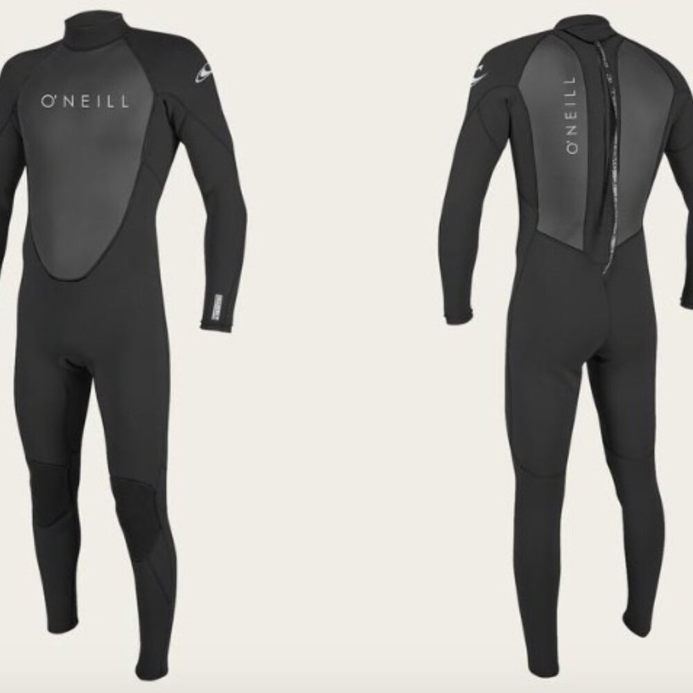 NWT O'Neill Reactor-2 3/2mm Back Zip Wetsuit Men's XLS Black/Slate